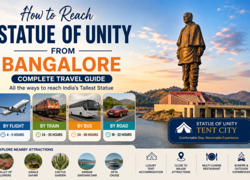 How to Reach Statue of Unity from Bangalore